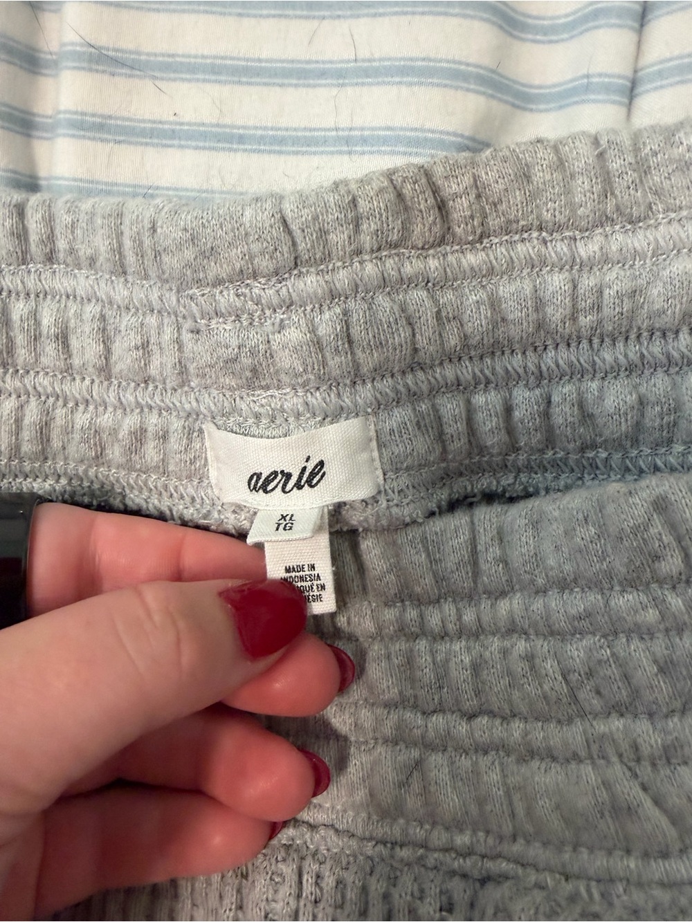Aerie knit gray shorts